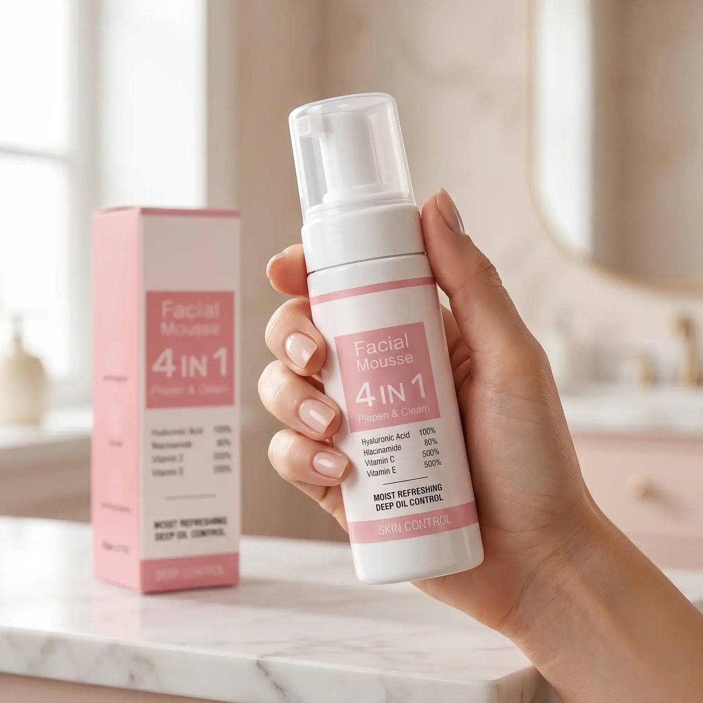 VIOLA™ Mousse Nettoyante Hydratante Visage 4-en-1