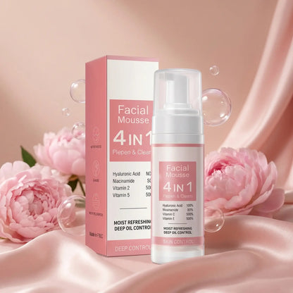 VIOLA™ Mousse Nettoyante Hydratante Visage 4-en-1